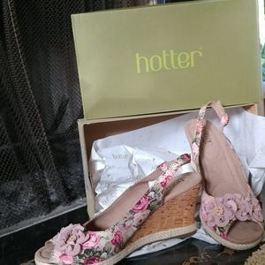 Hotter peep-toe sling-backs